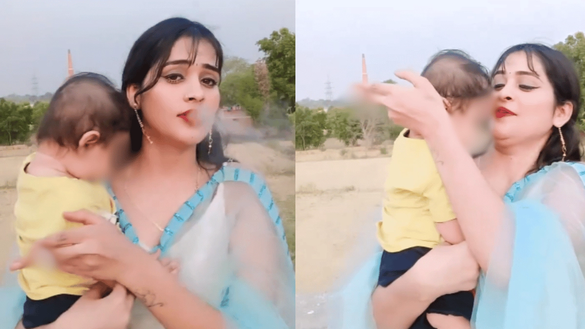 woman-smokes-cigarette-with-baby-in-hand-for-reel-netizens-furious-as-kid-coughs-in-viral-video